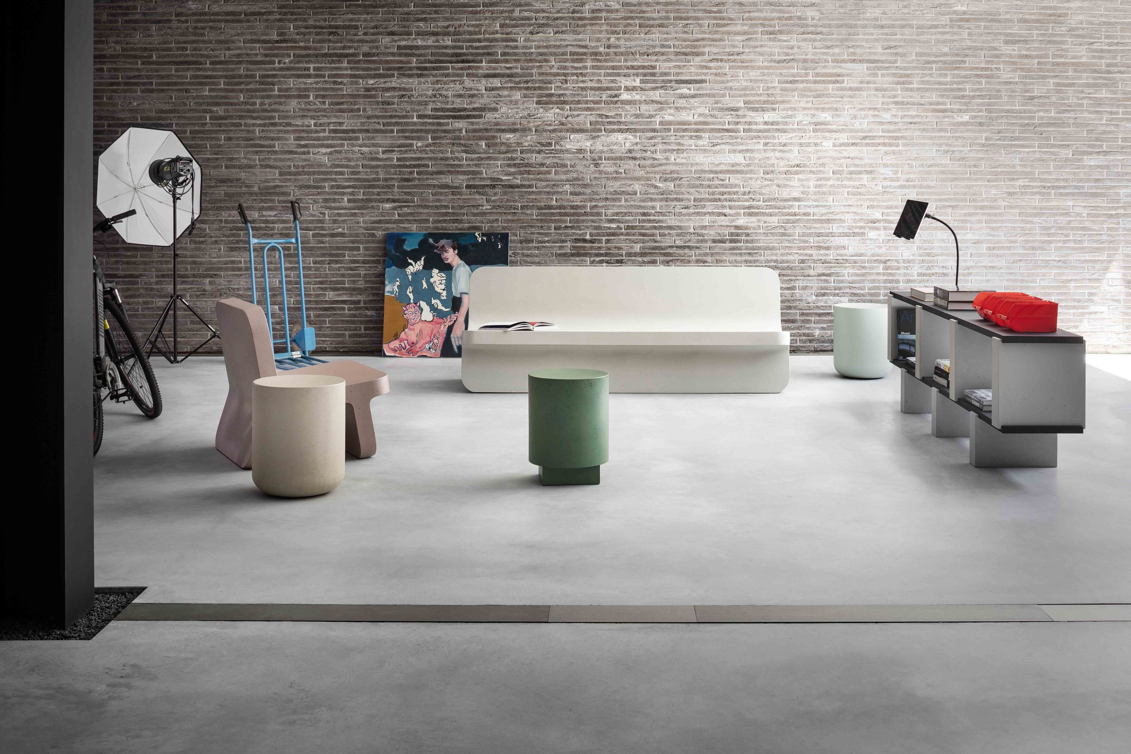 Скамья Cimento® со спинкой Торчелло ARCH-00047603 - Вид №5