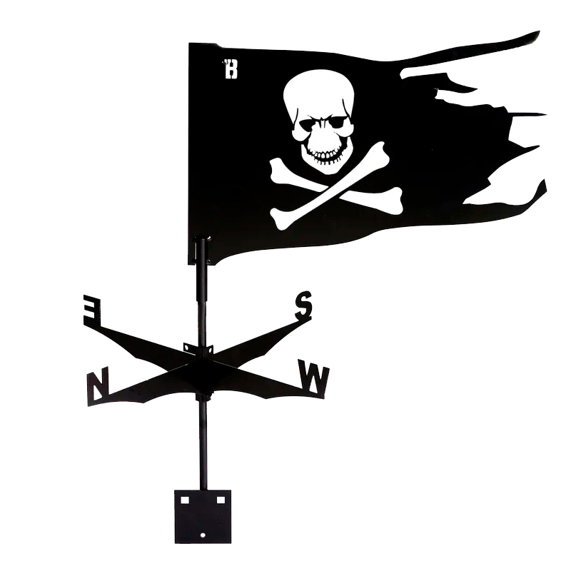 90306997 Флюгер Пиратский флаг 485х335 мм сталь STLM-0177104 BORGE