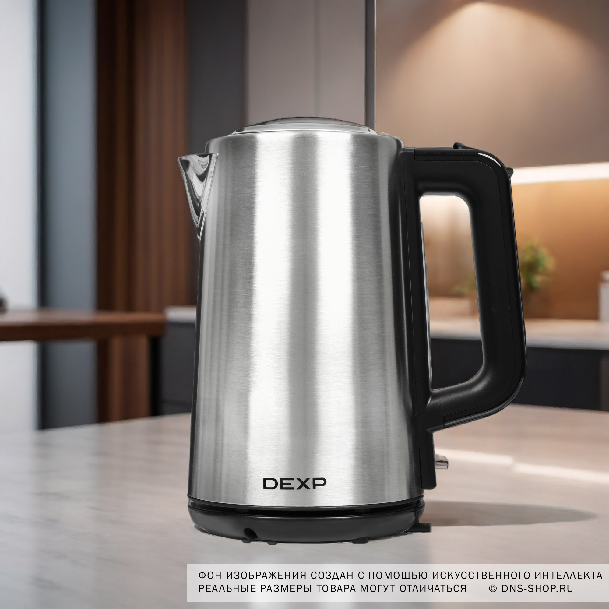 9028693 Электрочайник DEXP EK-MKWG17 серебристый STDN-0007545 - Вид №8