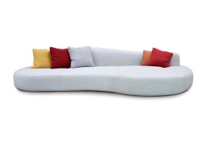 Двусторонняя изогнутая ткань диван