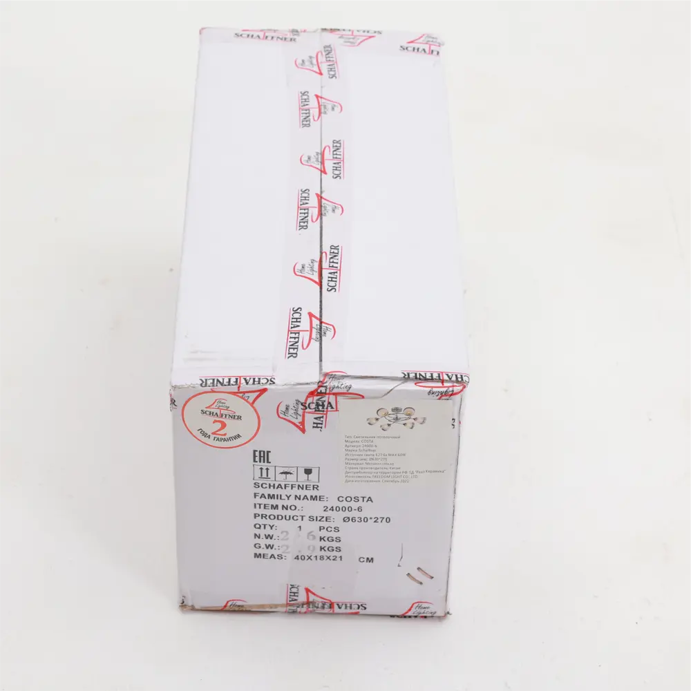 Люстра потолочная «Costa» 24000-6 6 ламп 18 м² цвет серебристый SCHAFFNER STLM-2075328 - Вид №13