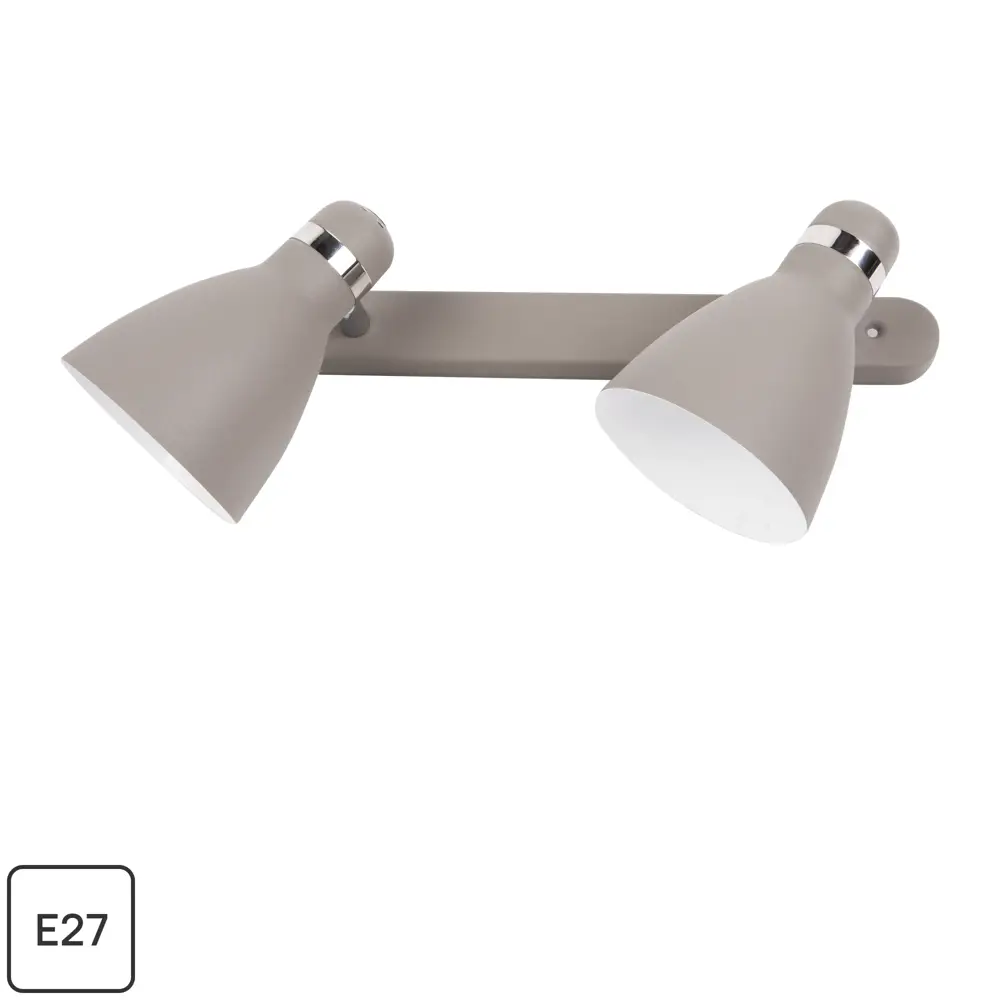 Спот поворотный Merco 2xE27x40 Вт металл цвет серый Arte Lamp STLM-2134740