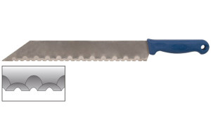 15379938 Нож для резки изоляционных плит лезвие 340x50мм, нержавеющая сталь, пластиковая ручка 10637 FIT