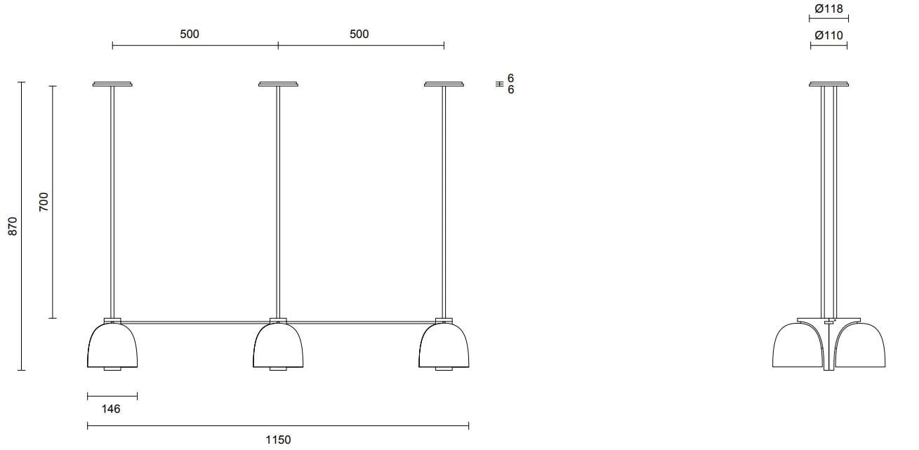 Металлический светодиодный подвесной светильник Articolo Studios Tubi ARCH-00081936 - Вид №9