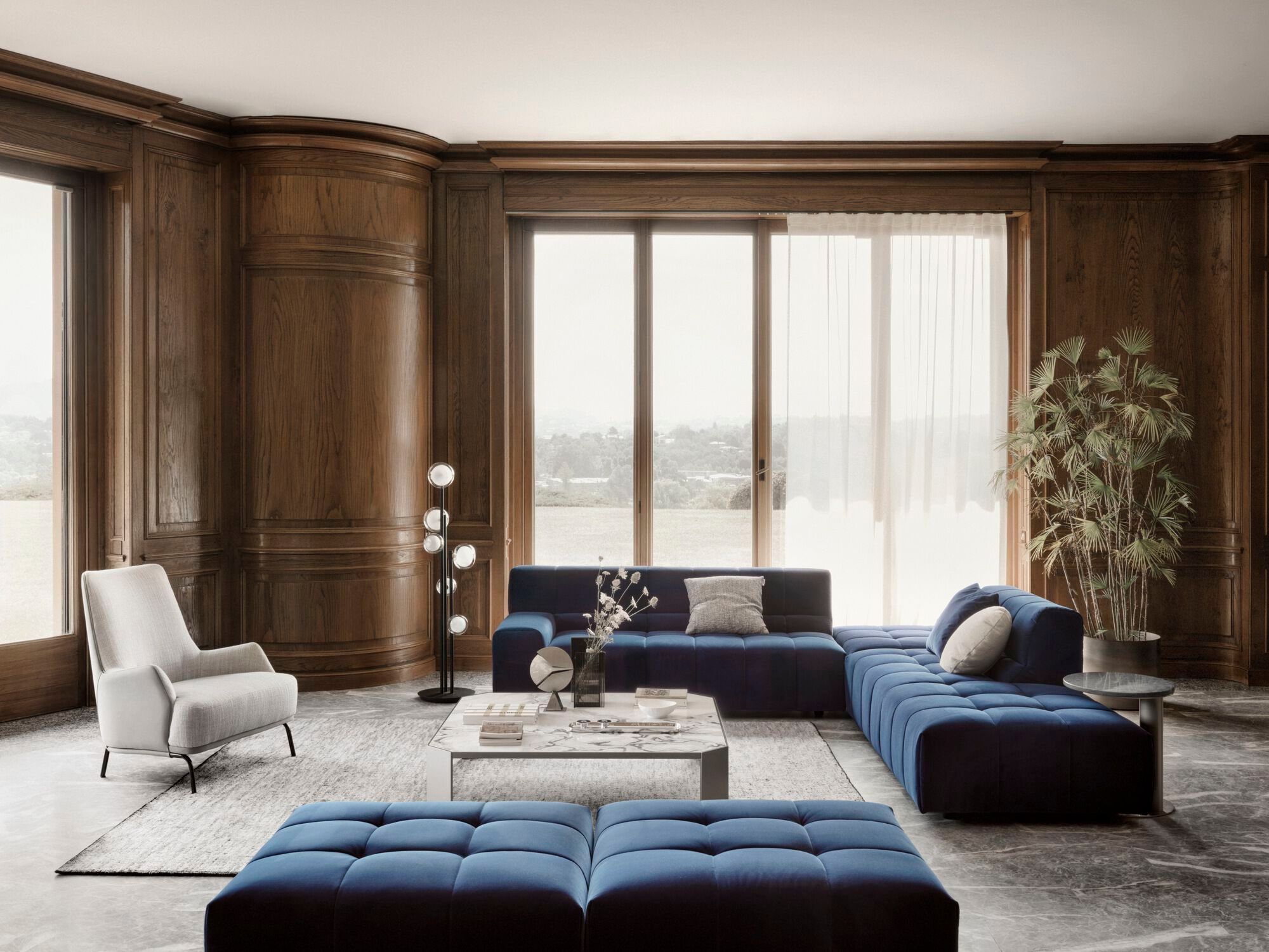 Диван с полуостровом NICOLINE BRIC ARCH-00065060 - Вид №2