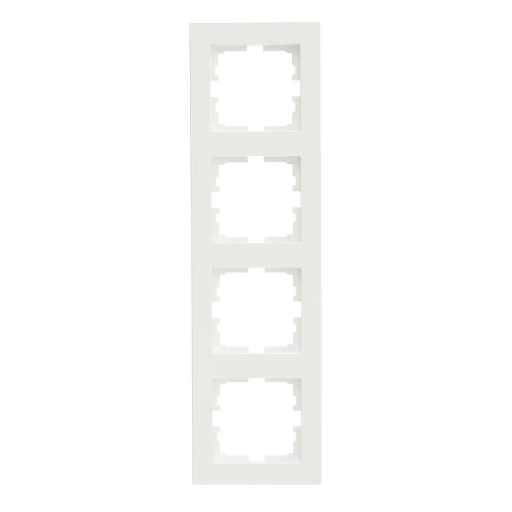 Рамка для розеток и выключателей Lezard Vesna 4 поста цвет жемчужно-белый перламутр STLM-2148668 - Вид №2