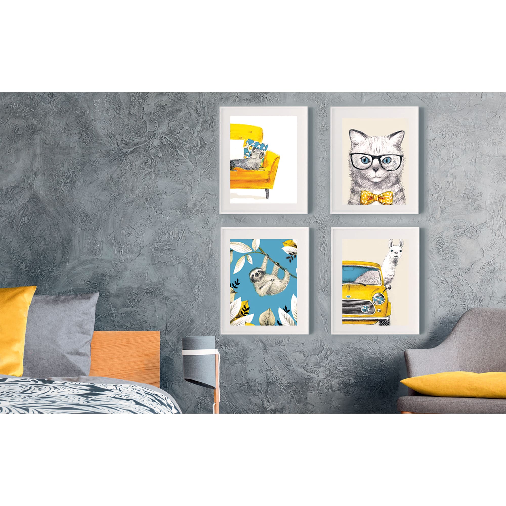 82481371 Постер «Кот в очках», 21х29.7 см Santreyd  - Вид №2