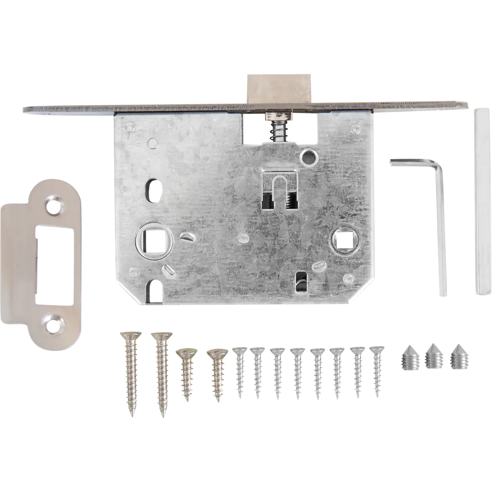 Santreyd Дверная ручка Lorena 88 SN с запиранием в глянцевом никеле 85219990 STLM-1493030 - Вид №3