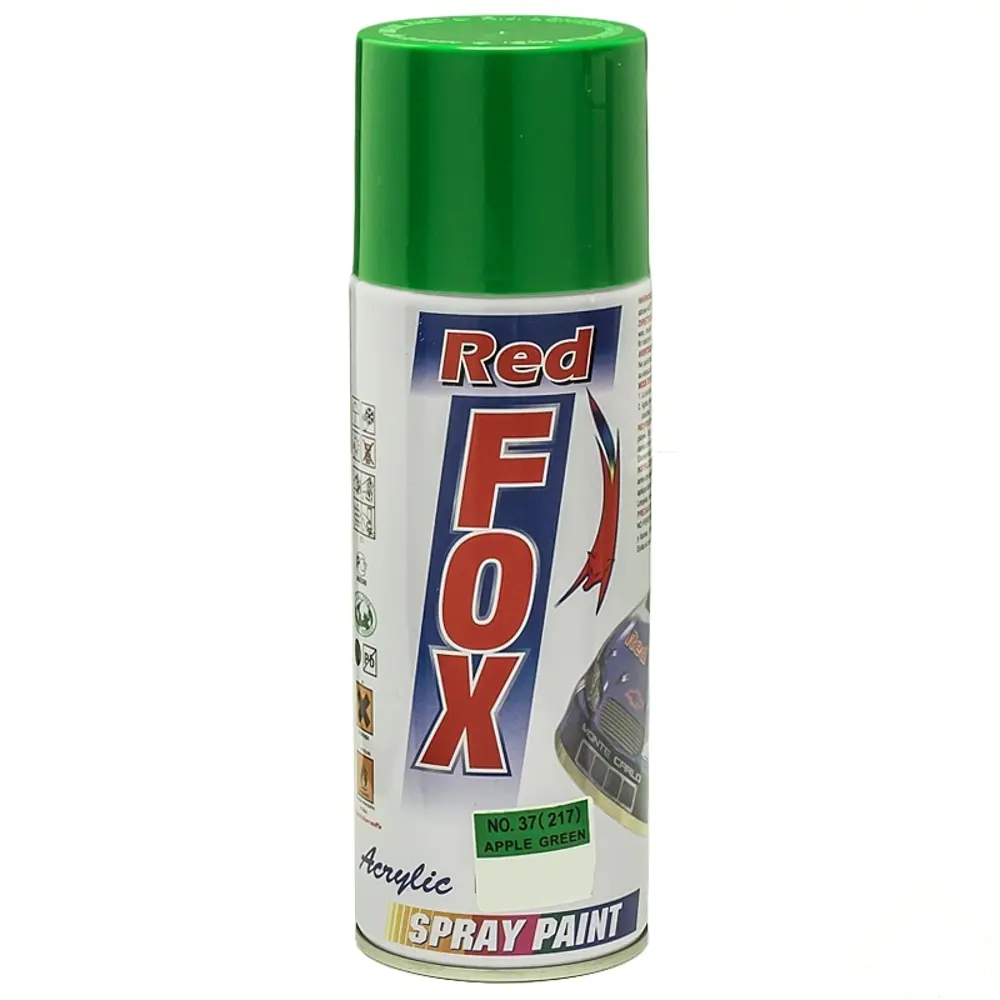 Краска аэрозольная Red Fox глянцевая цвет зелёная трава 400 мл 13398054 STLM-2009831 