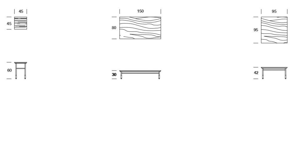 Квадратный мраморный журнальный столик Former In Italia TALIS ARCH-00134719 - Вид №4