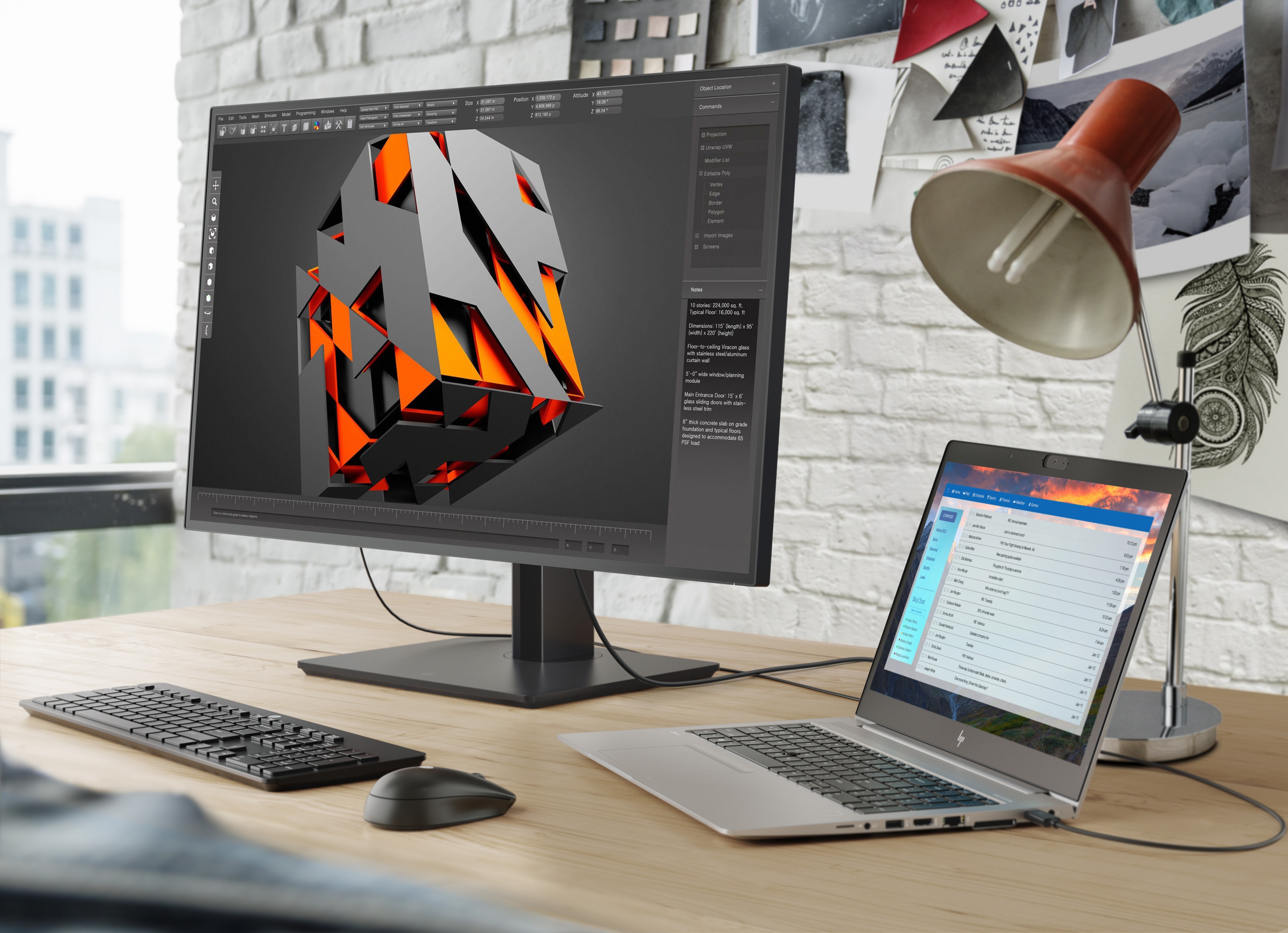 E4U30AA#ABB elitedisplay e190i 19'' led monitor ips 250 cd/m2 1000:1 8 ms 1280х1024 178°/178° vga dvi-d displayport (repl a9s75aa) 3-3-0 HP HP EliteDisplay Santreyd  - Вид №3