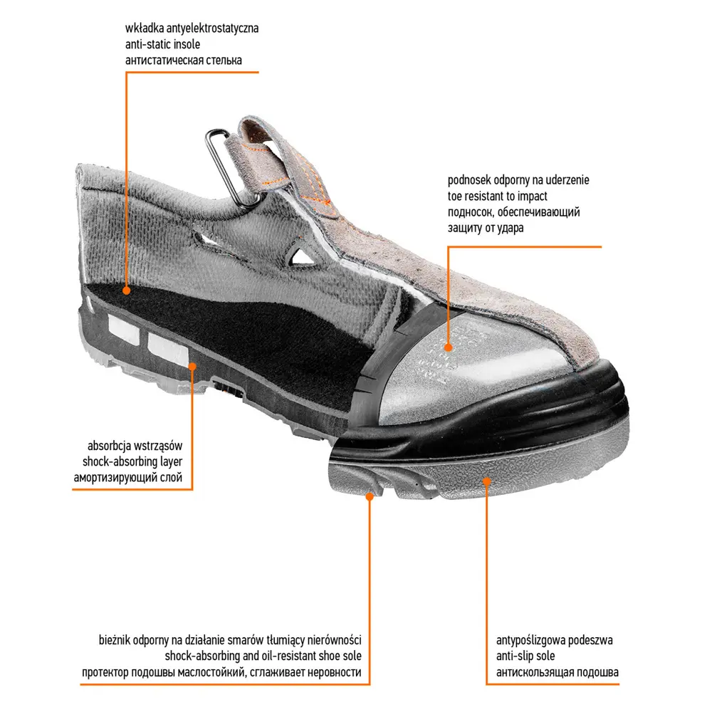 Сандалии рабочие Neo S1 SRA, замша, размер 46 Neò STLM-2190585 - Вид №3
