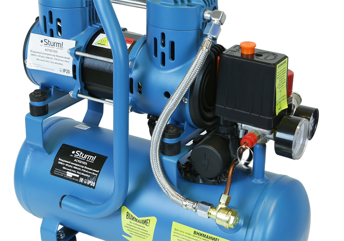 Компрессор поршневой безмасляный Sturm! AC93210OL 9070845 STDN-0144595 - Вид №6