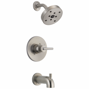 T14459-SS Monitor® 14 Series H2Okinetic® для ванны и душа Delta Faucet Trinsic Нержавеющая сталь