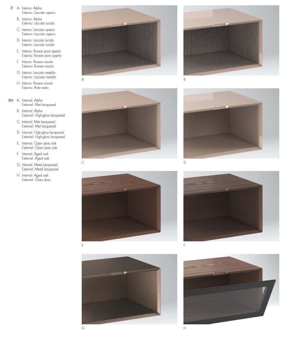 Деревянная оборудованная стена Olivieri CUBE 6 ARCH-00123672 - Вид №29