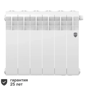Радиатор секционный Royal Thermo Biliner RTBBTVR35006 350/87 6 секций нижнее правое подключение биметалл белый 82758198 STLM-2133252