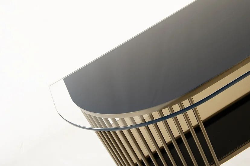Консоль полумесяца из стали и стекла Galbiati Exclusive Interiors ARCH-00100641 - Вид №2