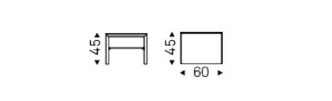 Прямоугольная кожаная прикроватная тумбочка Cattelan italia DORIAN ARCH-00058874 - Вид №1