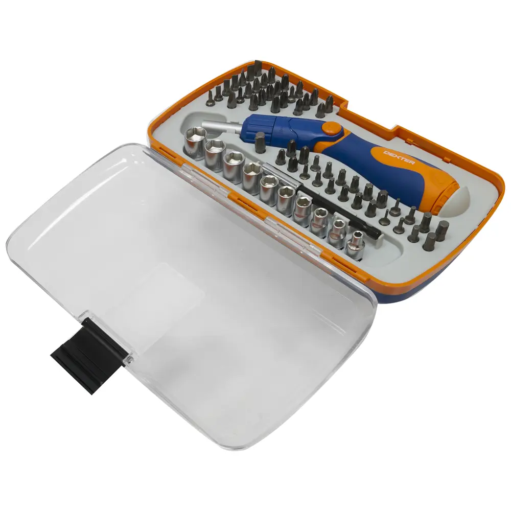 Отвёртка с набором бит и головок Dexter 64 предмета STLM-2084751 - Вид №11
