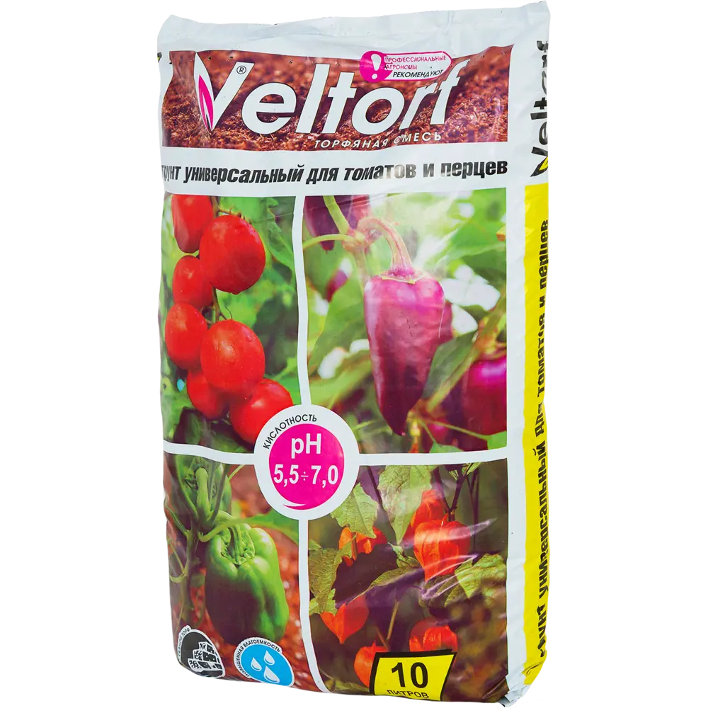 Грунт универсальный для томатов и перцев 10 л VELTORF STLM-2147744