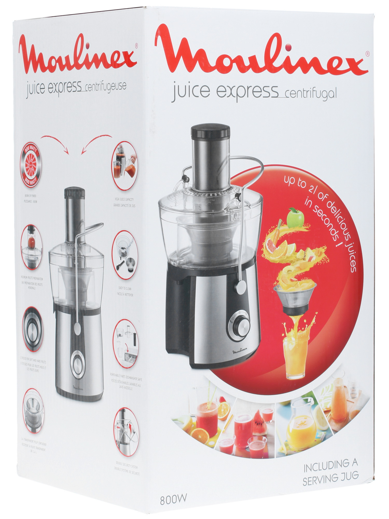 1223801 Соковыжималка электрическая Moulinex Juice Express JU550D10 серебристый STDN-0136809 - Вид №9
