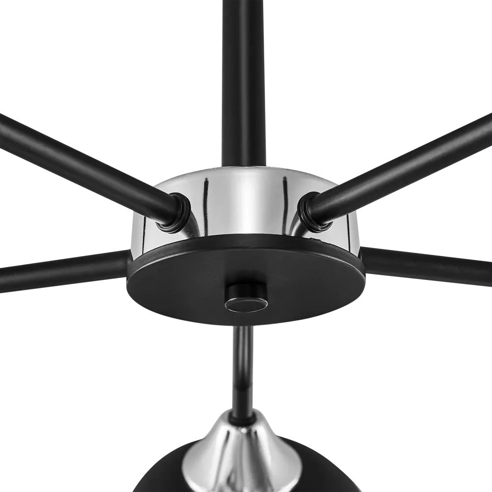 Люстра De Markt «Альфа» — неоклассический подвесной светильник с дымчатым стеклом 82809660 STLM-0036420 - Вид №5