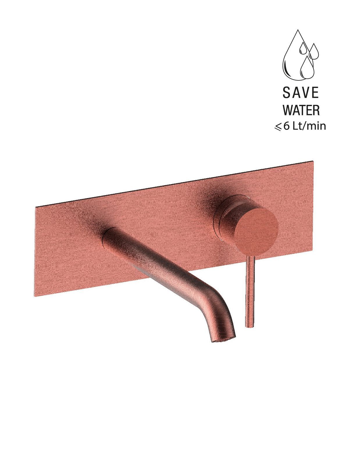 Настенный смеситель для раковины с 2 отверстиями из нержавеющей стали без слива Rubinetterie Frattini Pepe XL 316 ARCH-00004390 - Вид №8