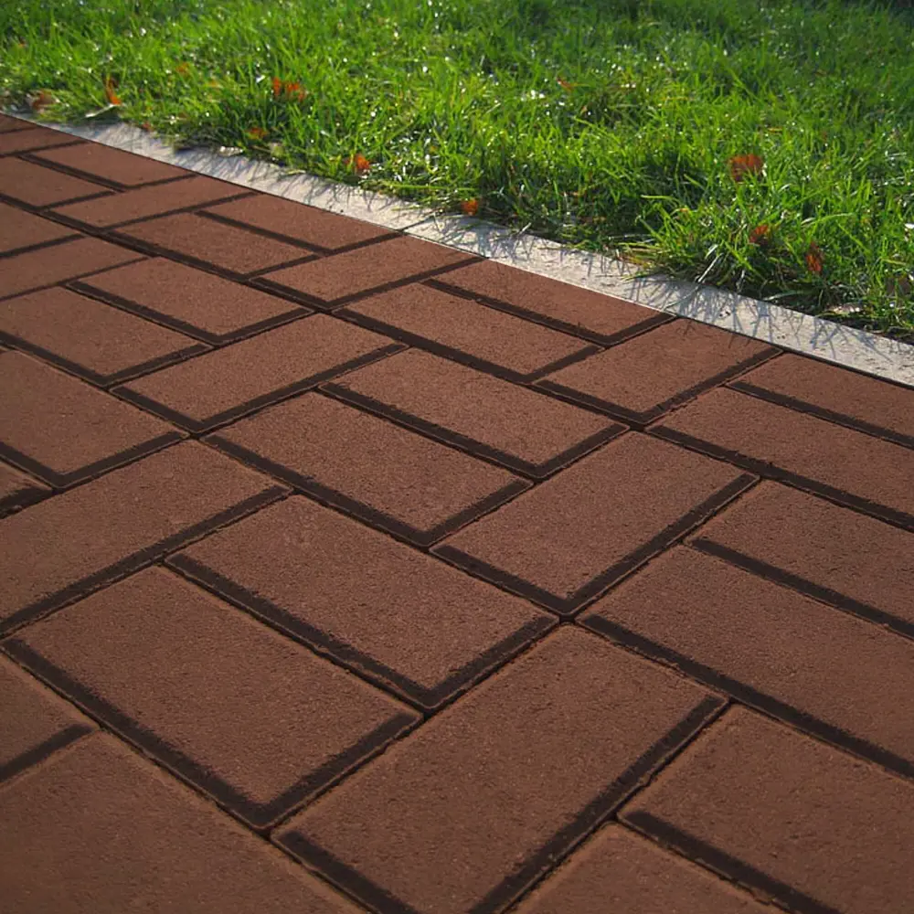 Плитка тротуарная Призма 200x100x50 мм цвет красный Santreyd STLM-2099556 - Вид №2
