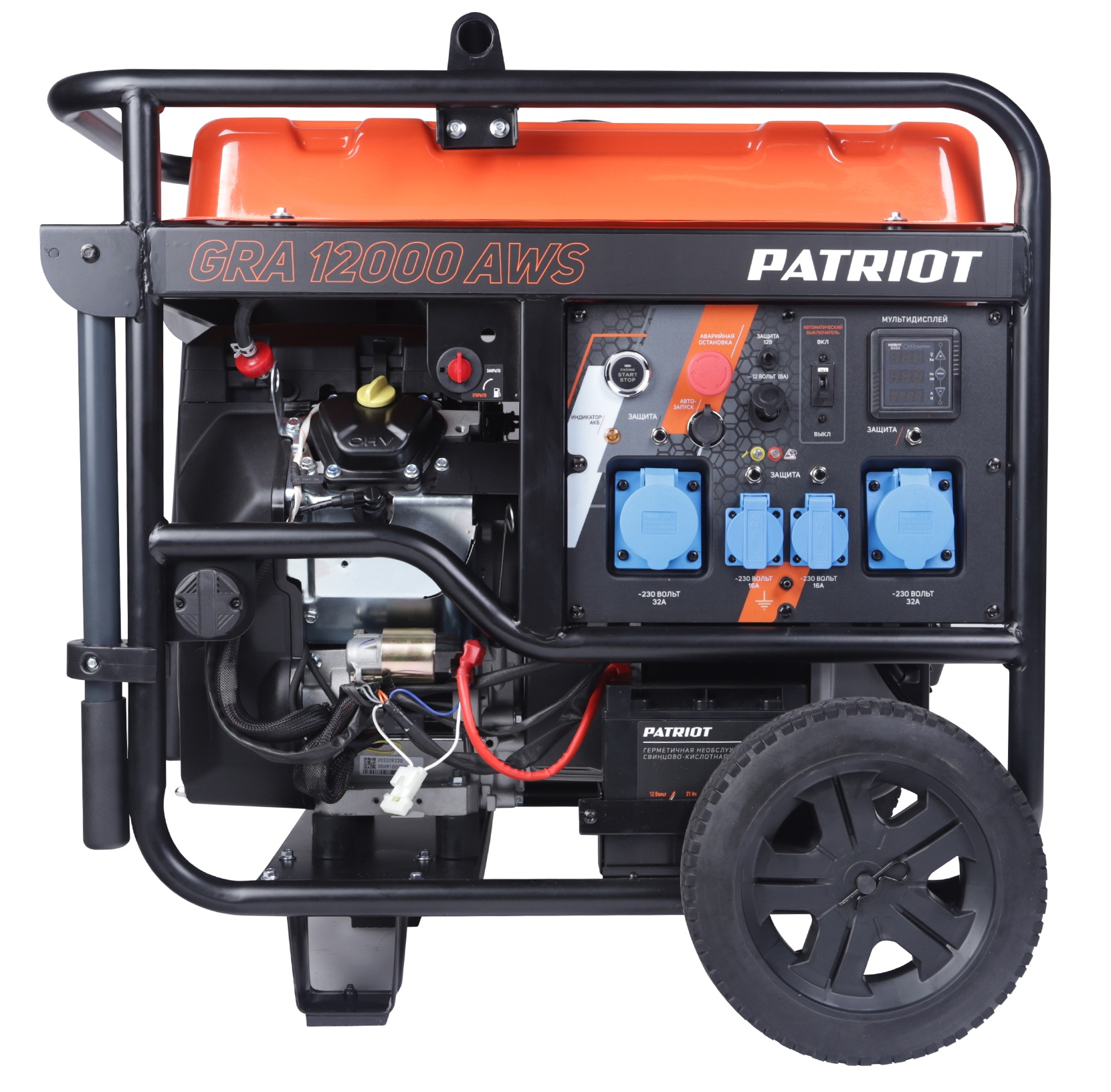 Электрогенератор   бензиновый Patriot GRA 12000AWS 5099878 STDN-0127024 - Вид №3