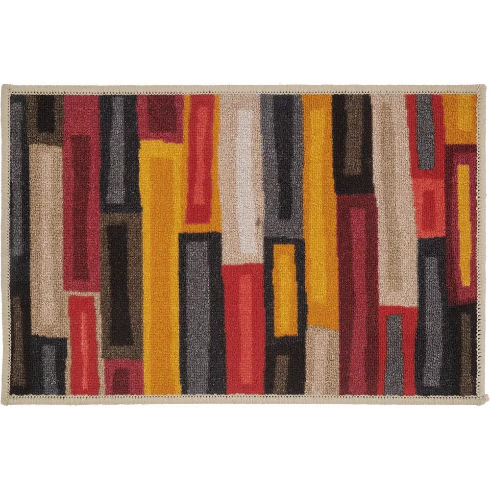 Коврик Ctim Стелла 40x60 см нейлон цвет жёлтый/оранжевый STLM-2044830