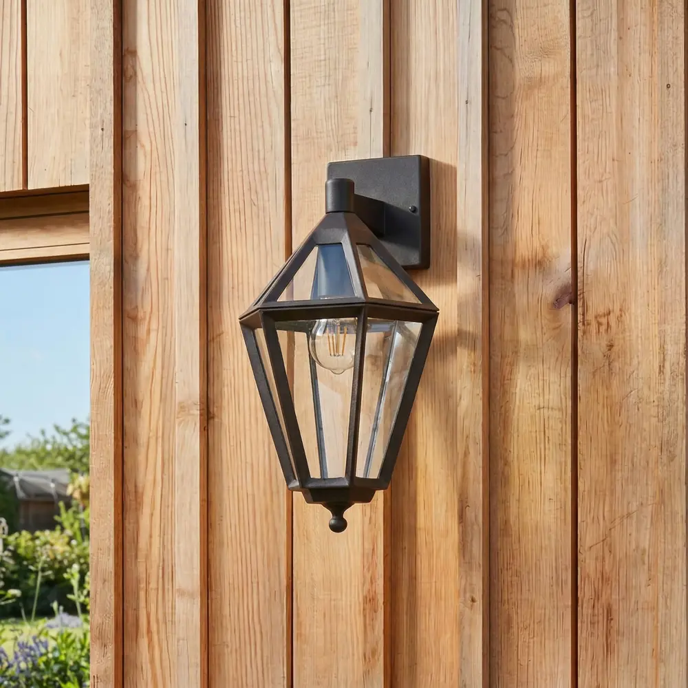 Светильник уличный настенный KREAFORTA Radley 60 Вт IP44 цвет черный STLM-2164619 - Вид №1