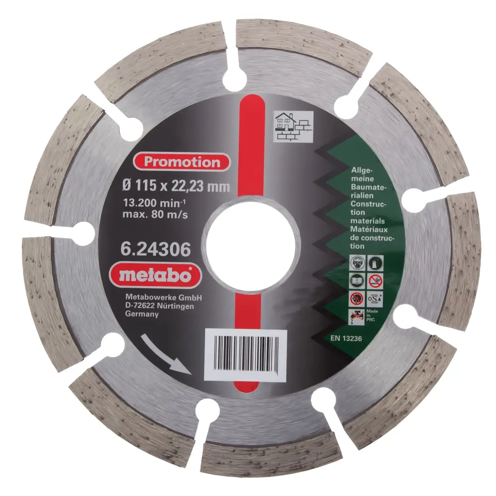 Диск алмазный по бетону Metabo 115х22.23 мм STLM-2069189