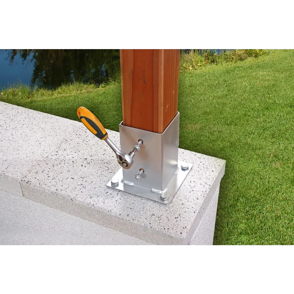 Опора столба прикручиваемая 61x61x150 мм Santreyd STLM-2209465 - Вид №5