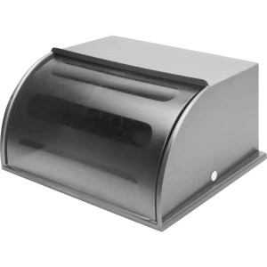 Хлебница Mulin 18.6x30x36.1 см пластик цвет серебро/прозрачный