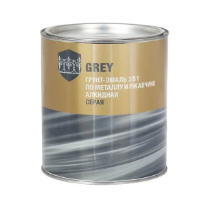 Грунт-эмаль СТАНДАРТ 30547 полуматовый цвет серый 2.5 кг