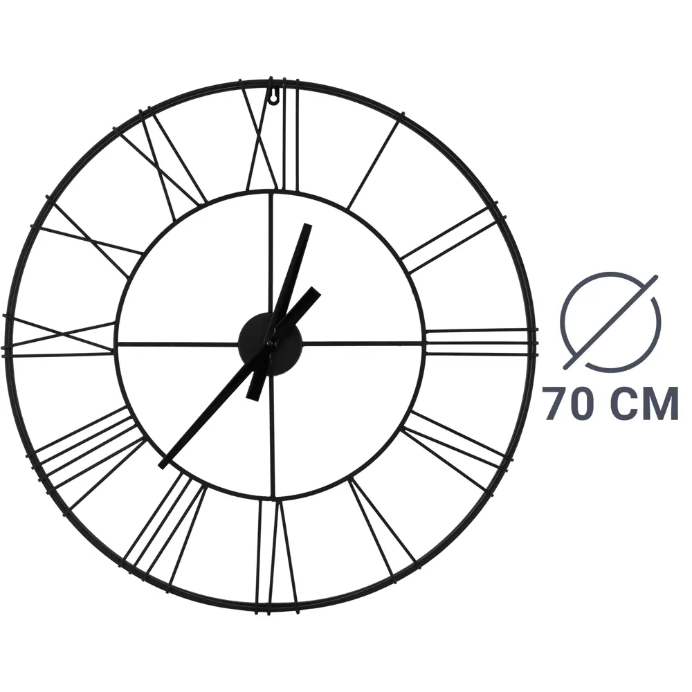 Настенные часы Atmosphera ø70 см черные 166977A 89071324 STLM-2199811 
