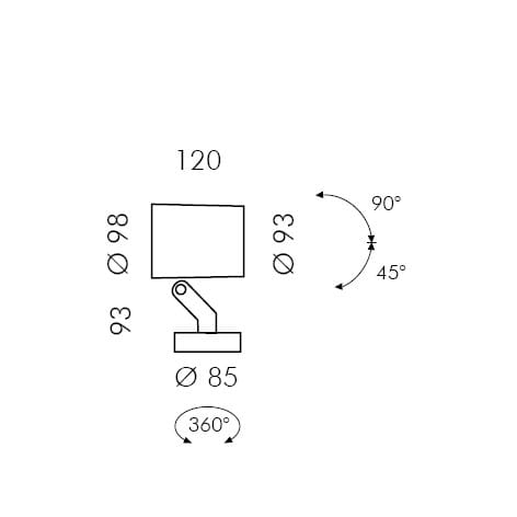 Заливка формы алюминия Сид напольный прожектор SIMES Stage ARCH-00119501 - Вид №3