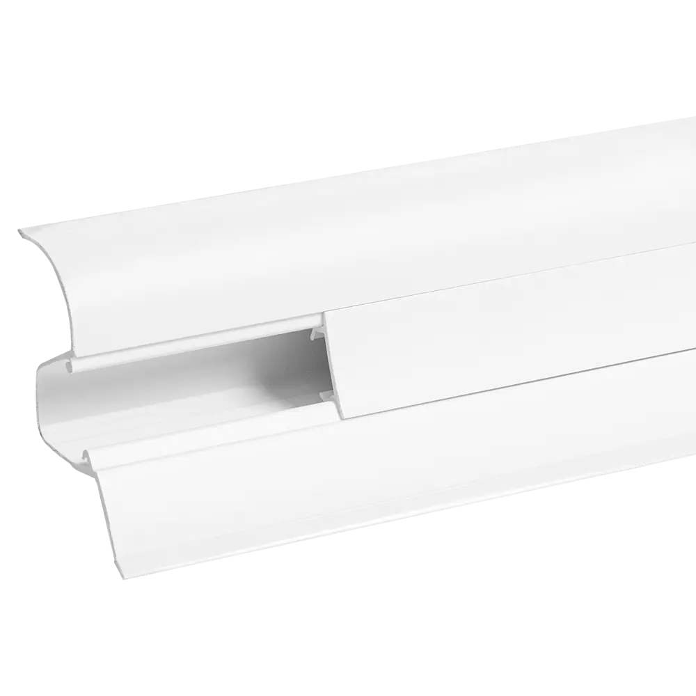 Плинтус напольный Pro Дом ПВХ цвет белый 2200x55x23 мм 89443416 STLM-2210597 Santreyd 