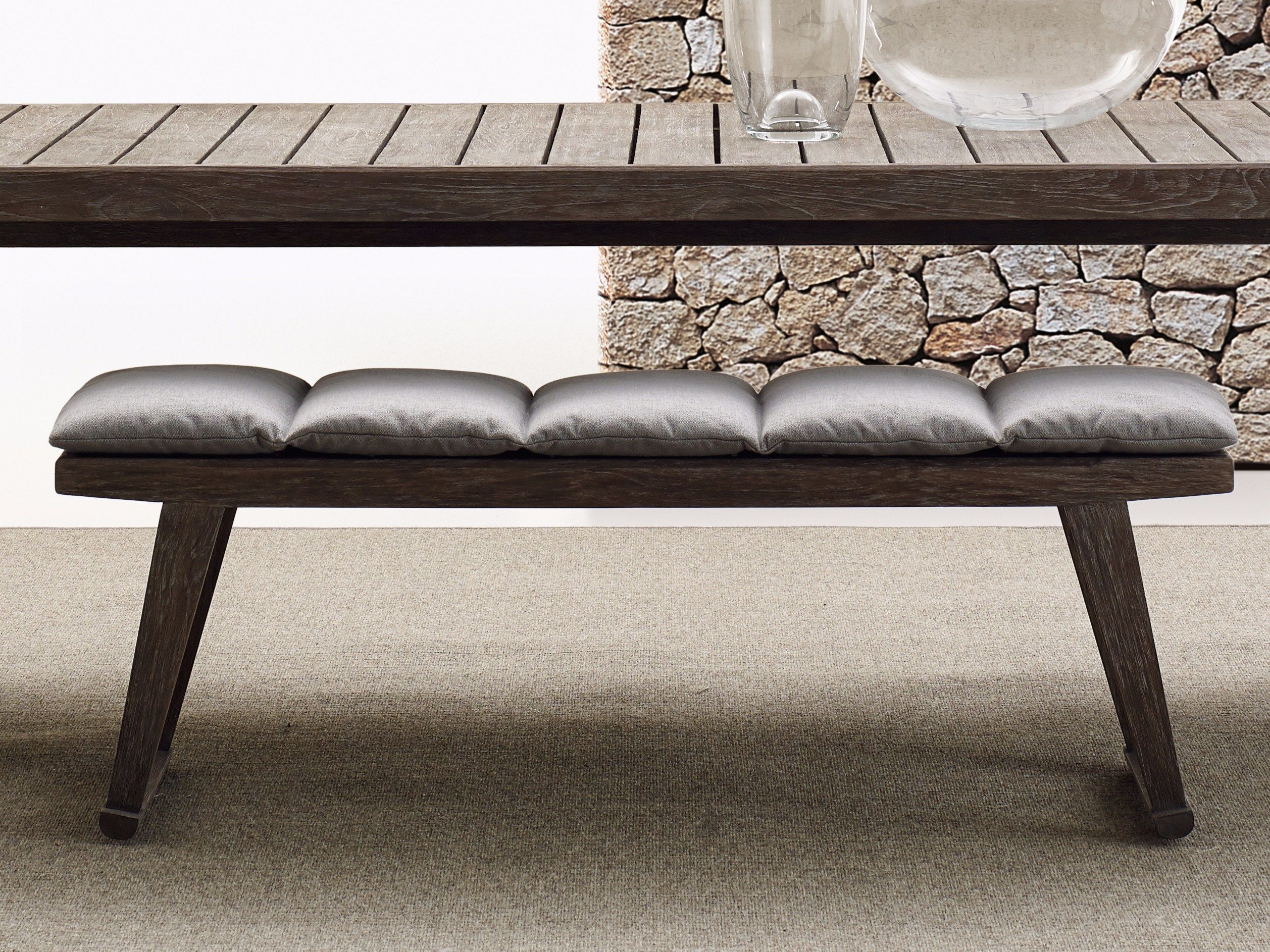 Садовая скамейка из тикового дерева B&B Italia Outdoor Чт ARCH-00017267 - Вид №3