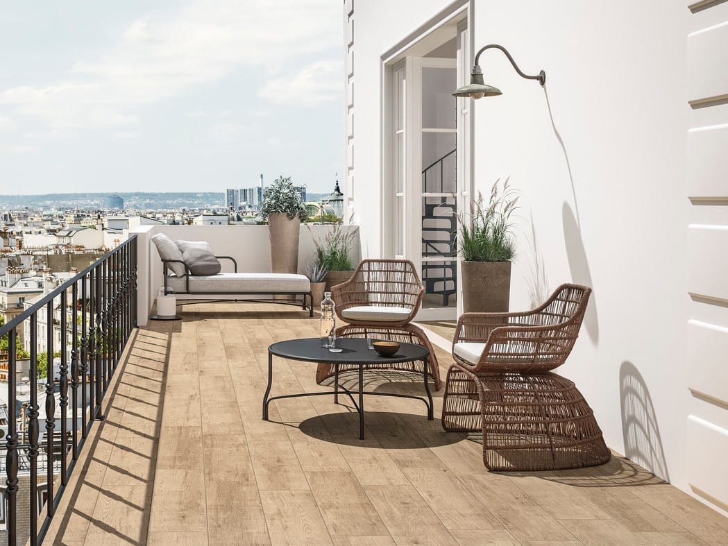 Напольное покрытие из керамогранита под дерево Fiandre Bois urbain ARCH-00055607 - Вид №1