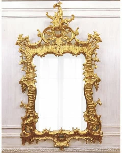 Зеркало настенное прямоугольное в золотой раме "Вермонт" LOUVRE HOME НАСТЕННОЕ ЗЕРКАЛО 036140 Золото