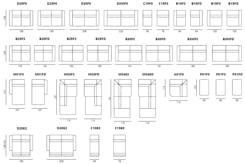 Угловой диван-кровать из ткани AERRE ITALIA Ionic ARCH-00008353 - Вид №2