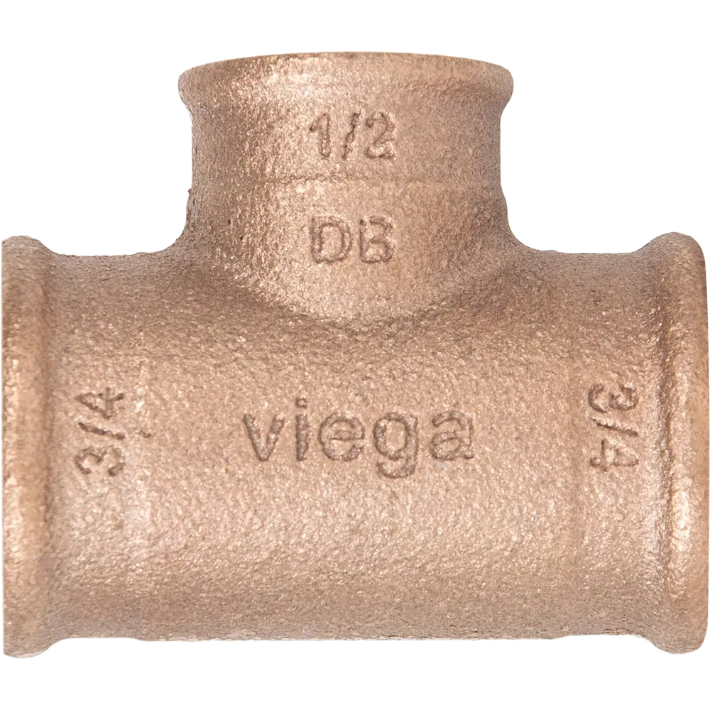 Тройник Viega 264468, внутренняя резьба, 3/4x1/2x3/4", бронза 264468 STLM-2085031 - Вид №1
