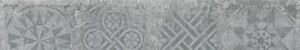 Граните Стоун Цемент декор темно-серый структурированная 1200x195