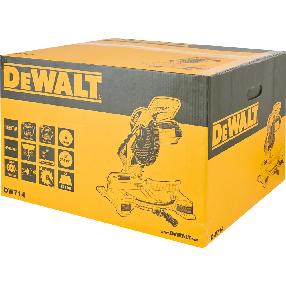 Пила торцовочная Dewalt DW714-KS, 1650 Вт, 254 мм STLM-2167508 - Вид №8