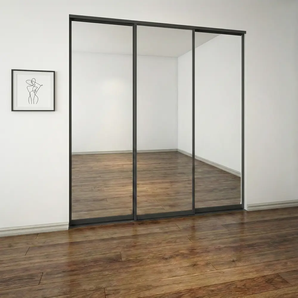 Дверь-купе KONSENSA 225.5x70.4 см с зеркалом профиль черный STLM-2020388 - Вид №8