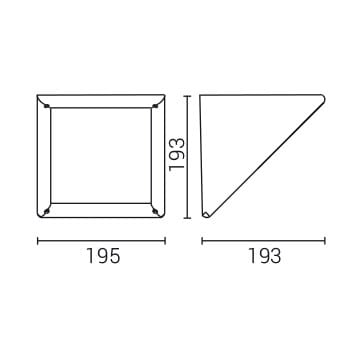 Настенный светильник для наружного применения Goccia Illuminazione Треугольник ARCH-00137608 - Вид №10