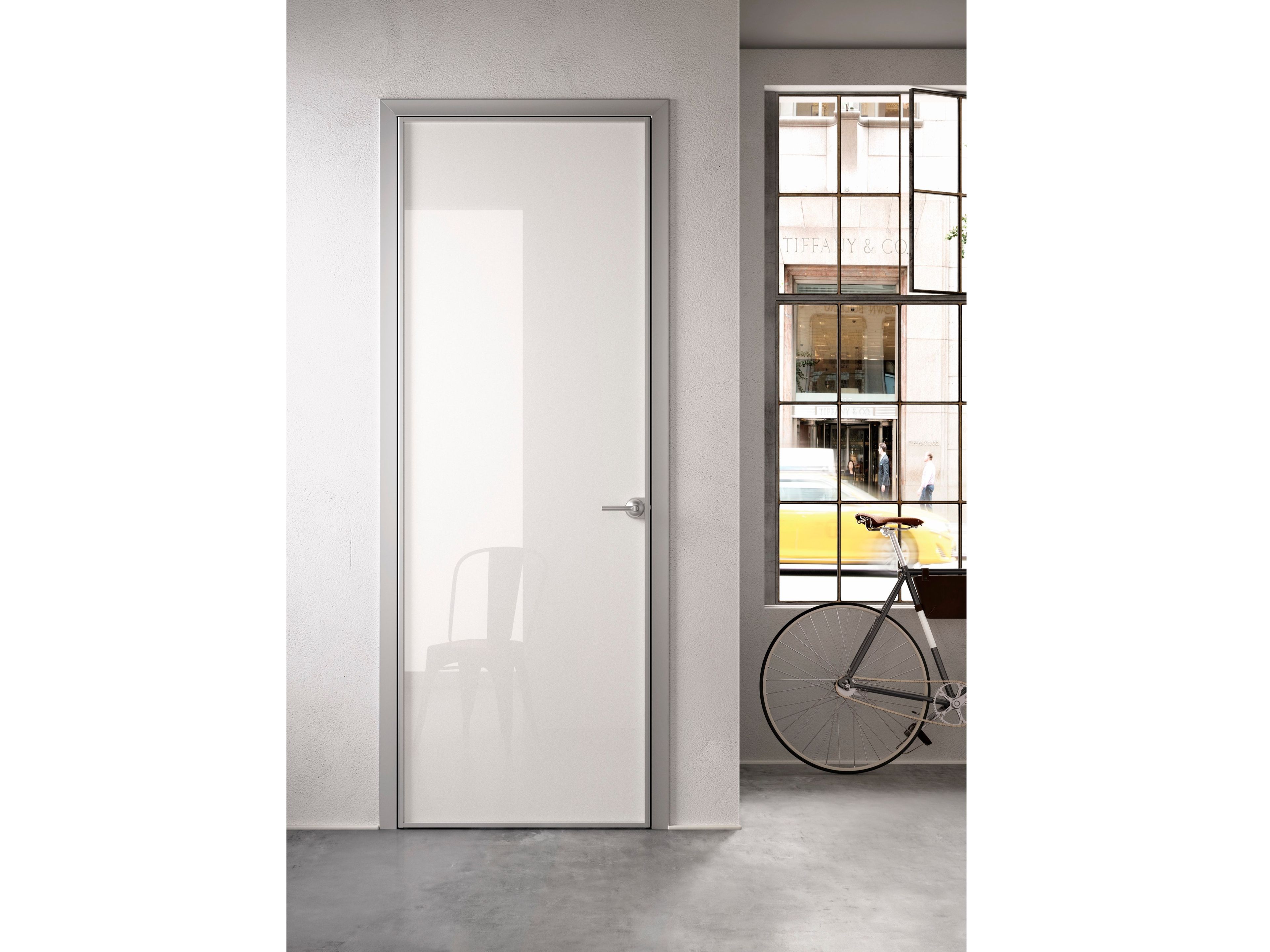 Стеклянная распашная дверь ALBED ARCH-00105791 - Вид №1