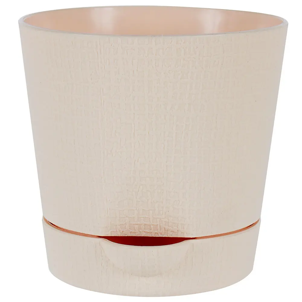 Горшок цветочный «Партер» D9, 0, 35л., пластик, Бежевый ТЕК.А.ТЕК STLM-2208242 - Вид №1