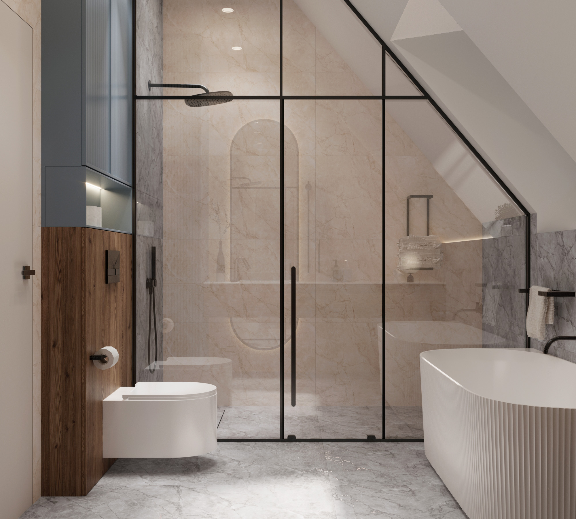 Керамогранит ARCTIC PEARL 60х120 Arcadia Ceramica CR4011-A - Вид №2